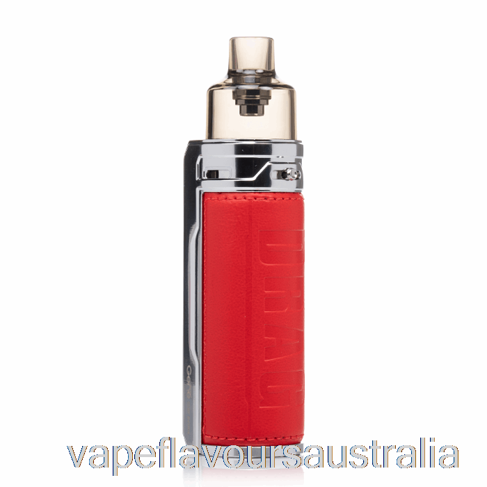 Vape Nicotine Australia VOOPOO DRAG S 60W Pod Mod Kit Silver Red
